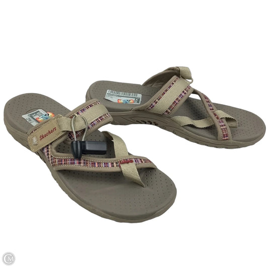 Sandals Flats By Skechers In Brown, Size: 10