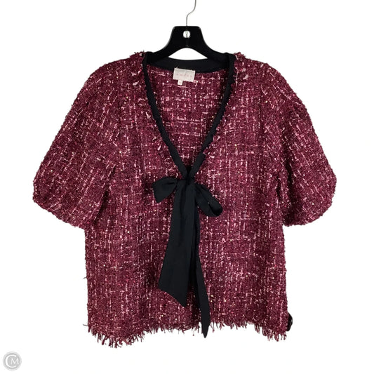 Top Short Sleeve By Entro In Purple, Size: M