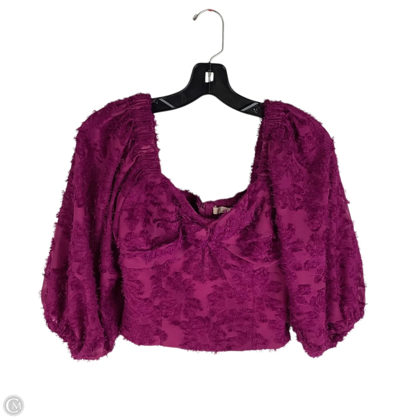 Top Long Sleeve By Hutch In Purple, Size: S