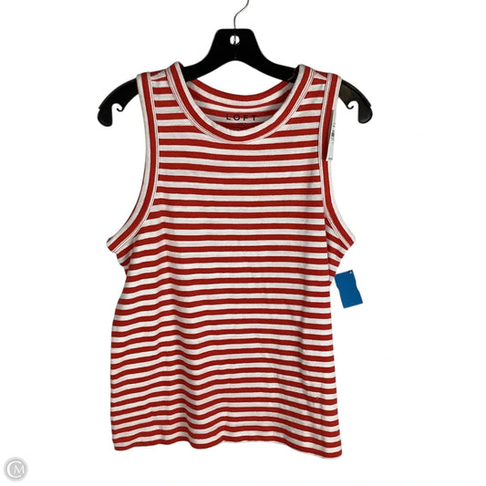 Top Sleeveless By Loft In Red, Size: M