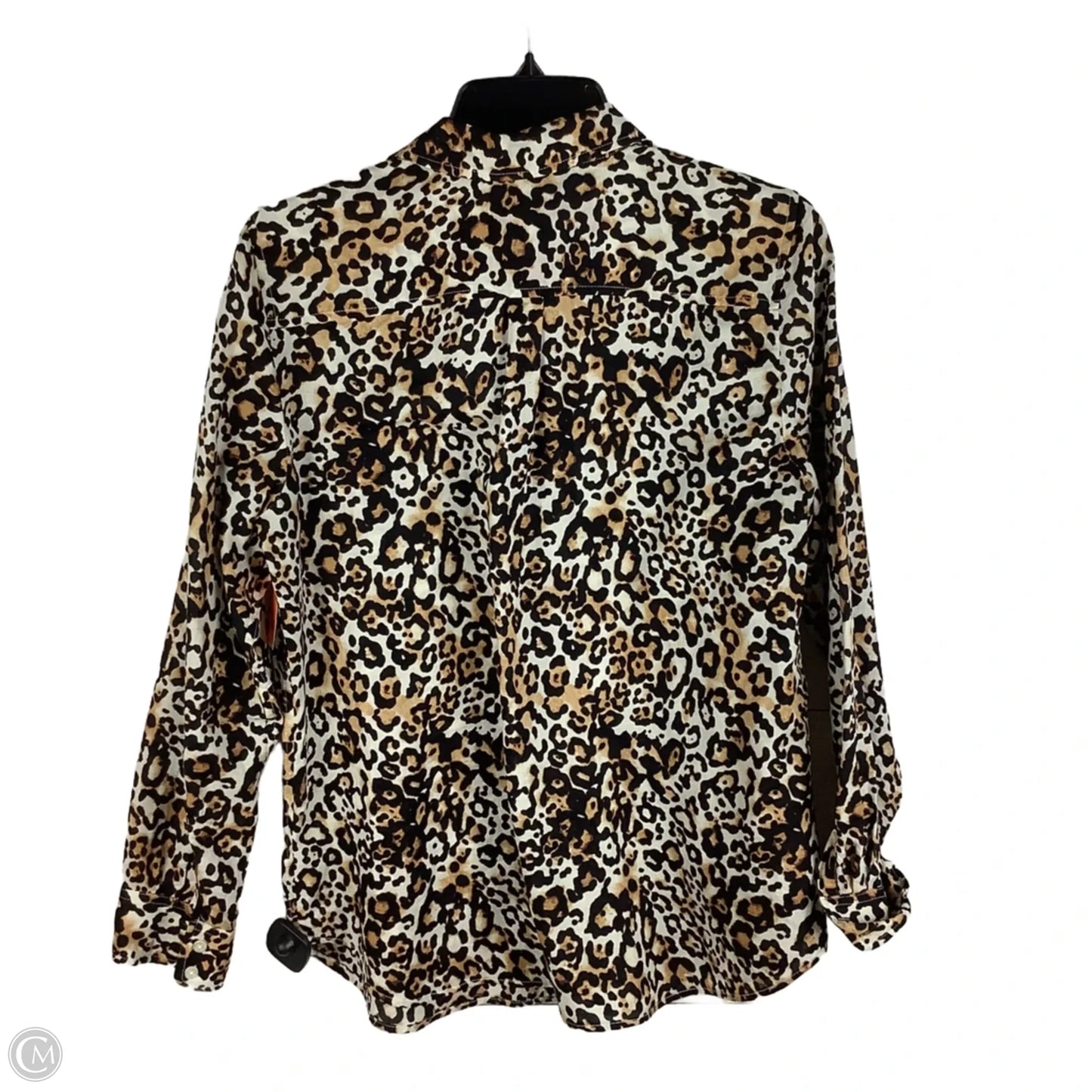 Top Long Sleeve By Talbots In Animal Print, Size: M