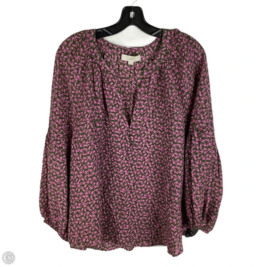 Top Long Sleeve By Loft In Purple, Size: Xl