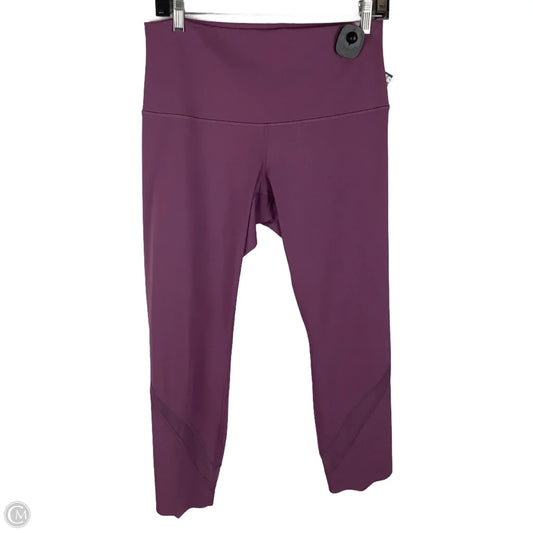 Athletic Leggings By Lululemon In Purple, Estimated Size: 8