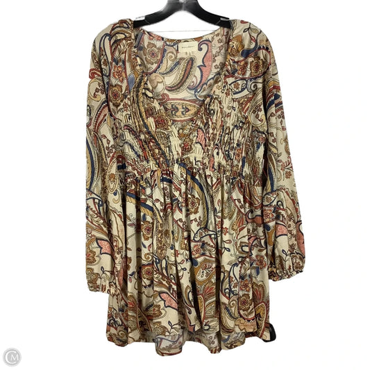 Top Long Sleeve By Melloday In Multi-colored, Size: L