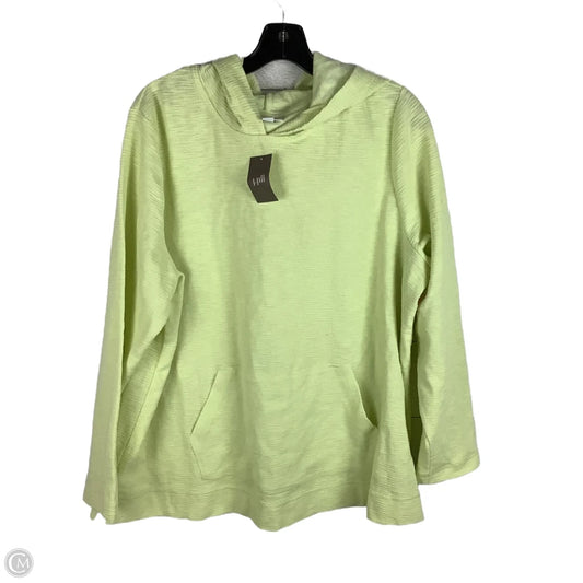 Sweatshirt Hoodie By J. Jill In Yellow, Size: 2x