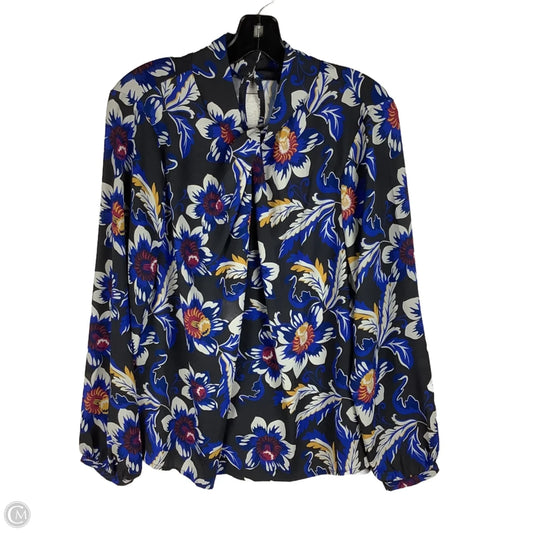 Top Long Sleeve By Ann Taylor In Floral Print, Size: L