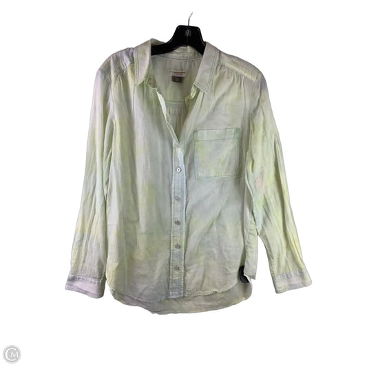 Top Long Sleeve By Pilcro In Yellow, Size: S