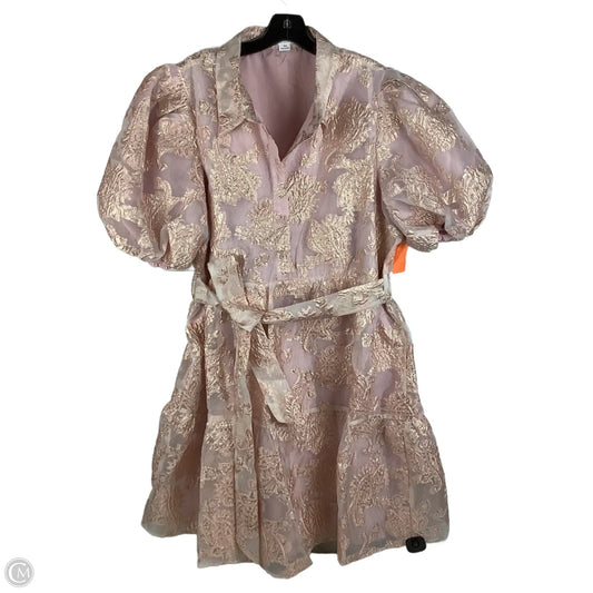 Dress Party Short By Chicsoul In Pink, Size: 3x