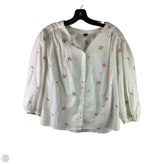 Top Long Sleeve By Old Navy In Floral Print, Size: L