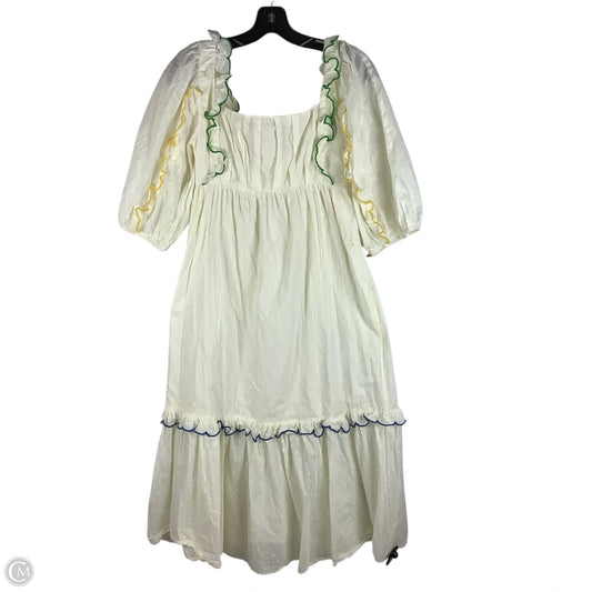 Dress Party Long By Farm Rio In Cream, Size: Xs