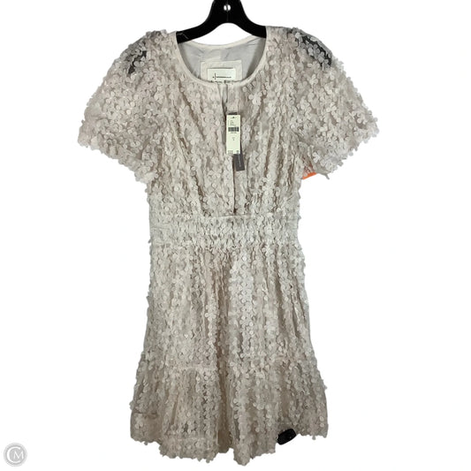 Dress Party Short By Anthropologie In Cream, Size: S