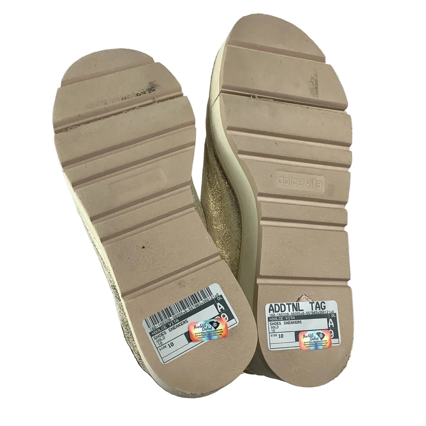 Shoes Sneakers By Dolce Vita In Gold, Size: 10