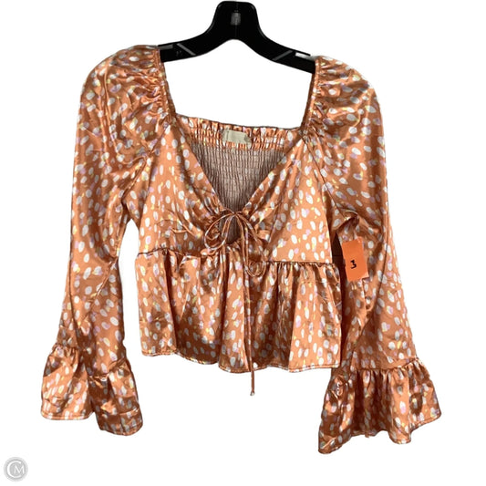 Top Long Sleeve By Altard State In Orange, Size: Xs