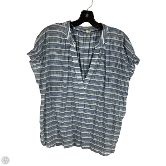 Top Short Sleeve By Pilcro In Blue, Size: L