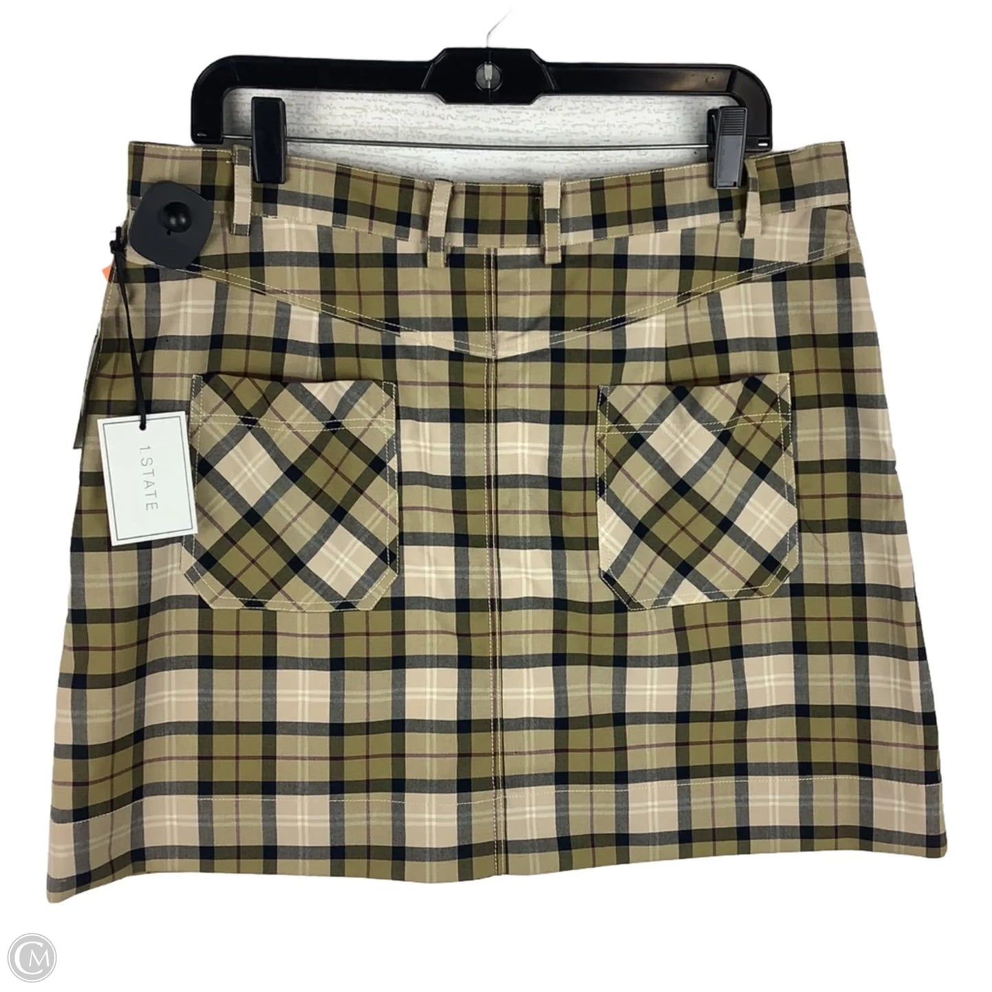 Skirt Mini & Short By 1.state In Plaid Pattern, Size: 14