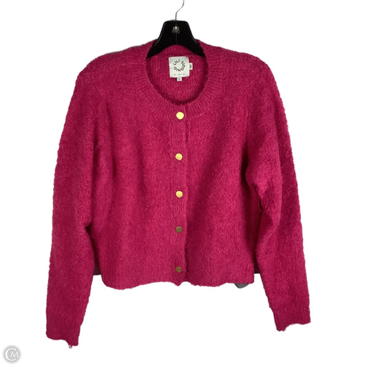 Sweater Cardigan By Lili Sidonio In Pink, Size: L