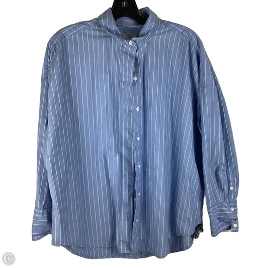 Top Long Sleeve By Everlane In Blue, Size: M