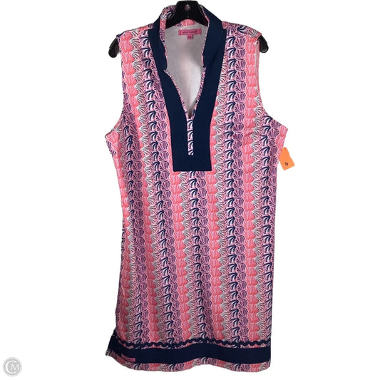 Dress Casual Midi By Simply Southern In Pink, Size: Xxl