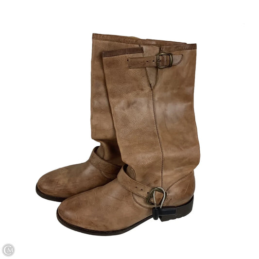 Boots Mid-calf Heels By Ariat In Brown, Size: 7.5