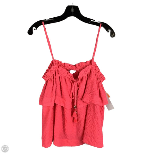 Top Sleeveless Designer By Lilly Pulitzer In Pink, Size: L