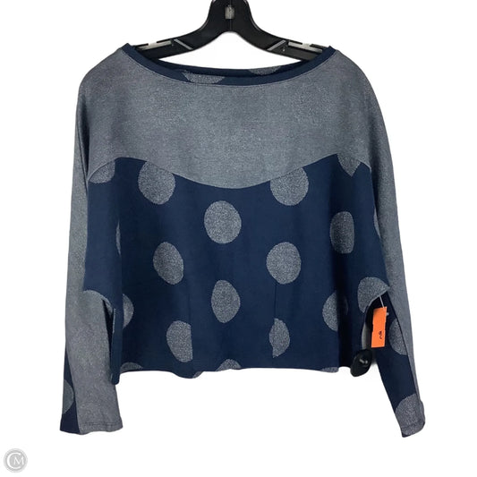 Top Long Sleeve By Anthropologie In Navy, Size: M