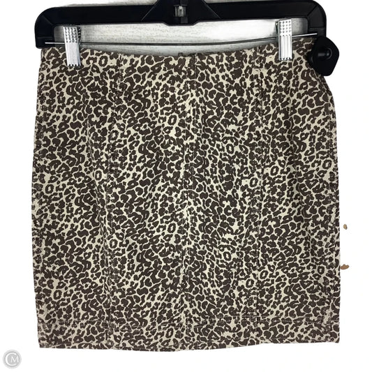 Skirt Mini & Short By Free People In Animal Print, Size: 4
