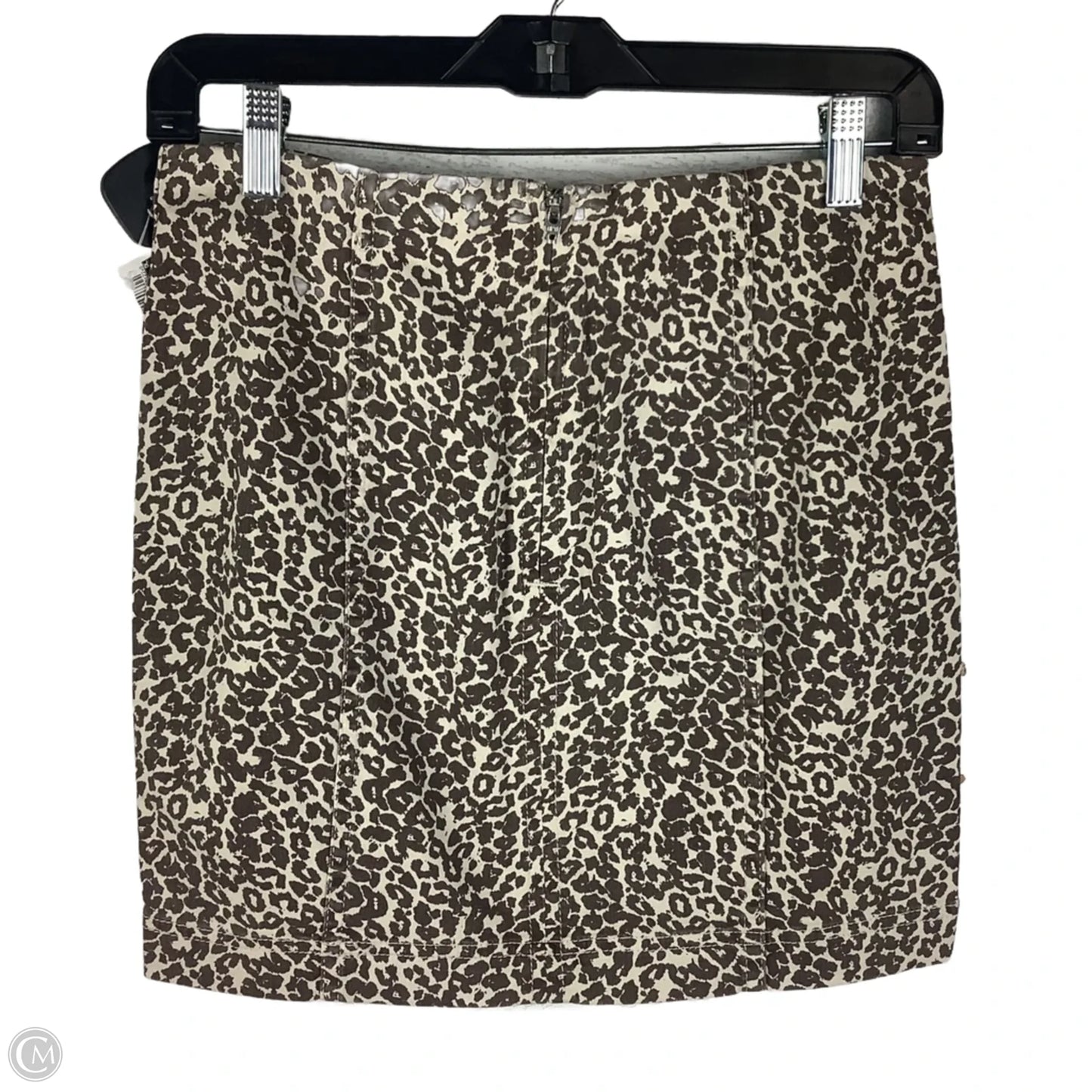 Skirt Mini & Short By Free People In Animal Print, Size: 4