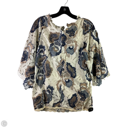 Top Long Sleeve Designer By See By Chloe In Floral Print
