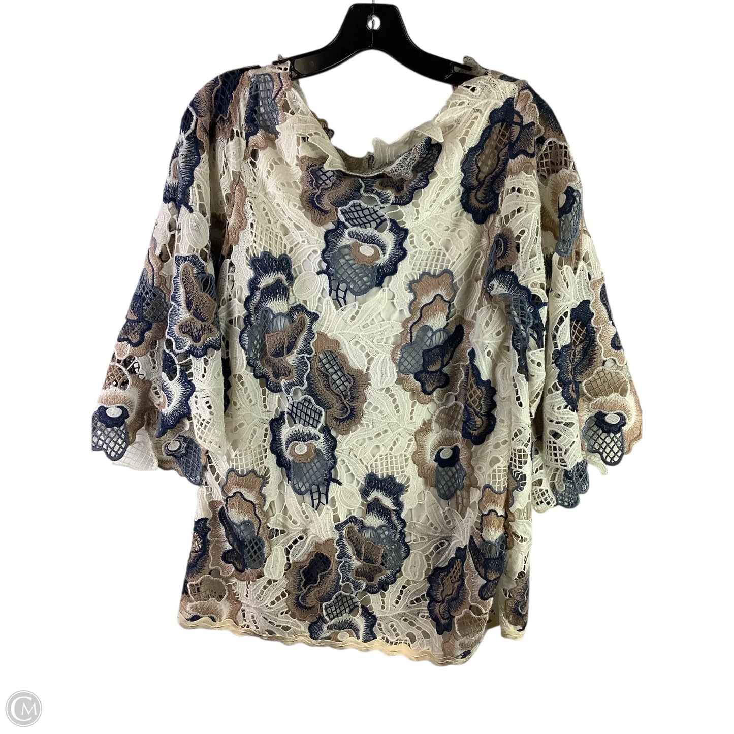 Top Long Sleeve Designer By See By Chloe In Floral Print