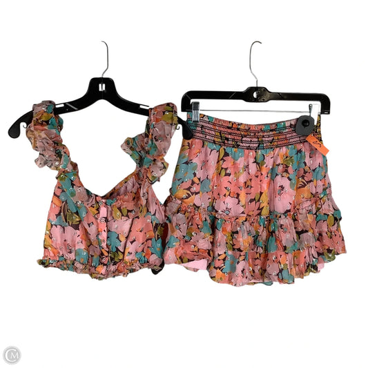 Skirt Set 2pc By Cmb In Floral Print, Size: S