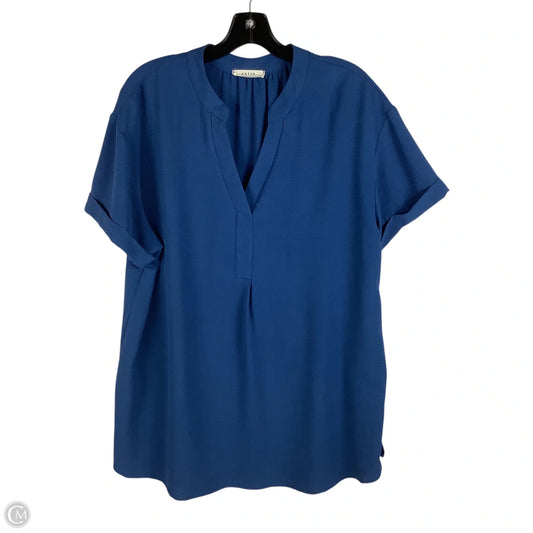 Top Short Sleeve By Entro In Blue, Size: L