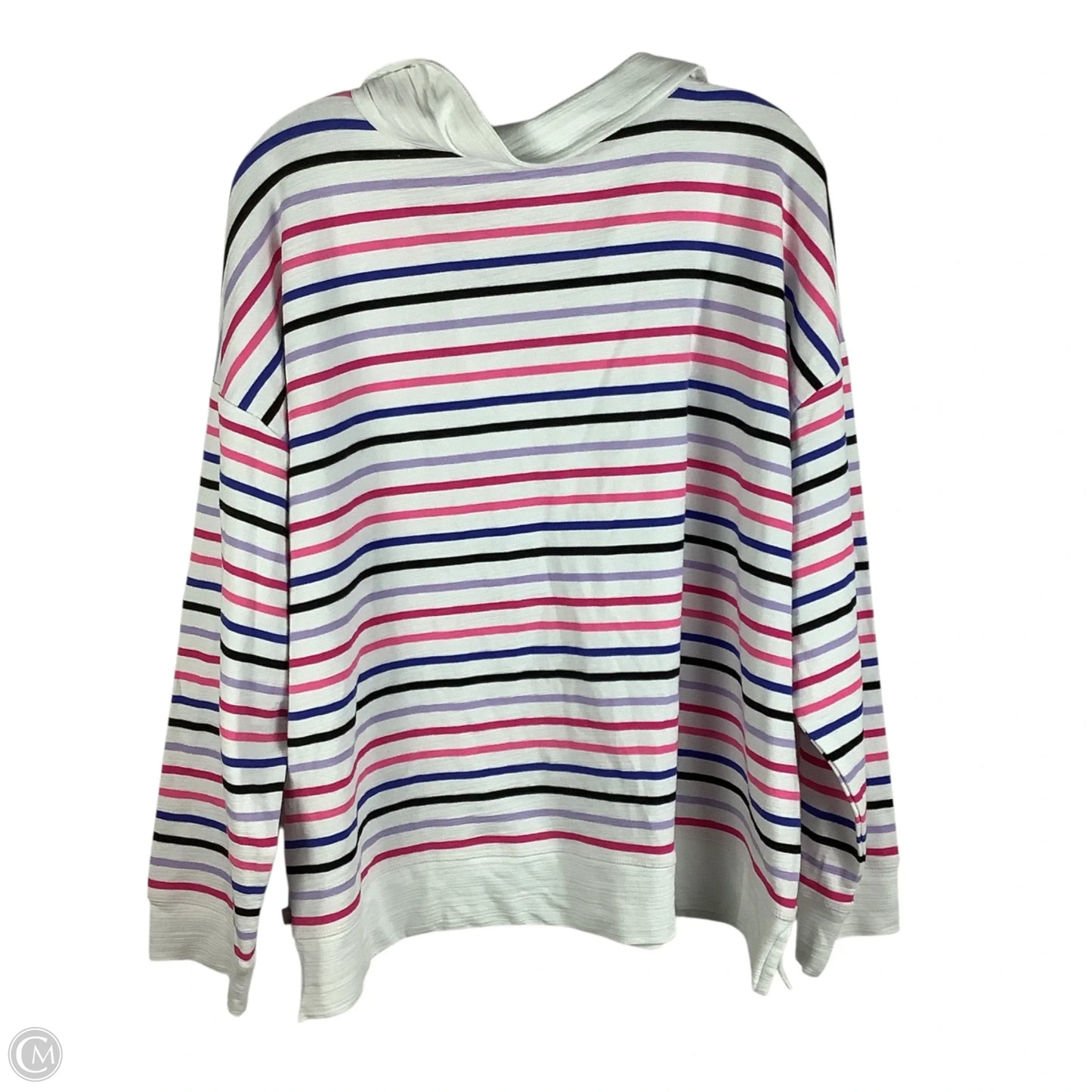 Top Long Sleeve By Talbots In Striped Pattern, Size: 2x