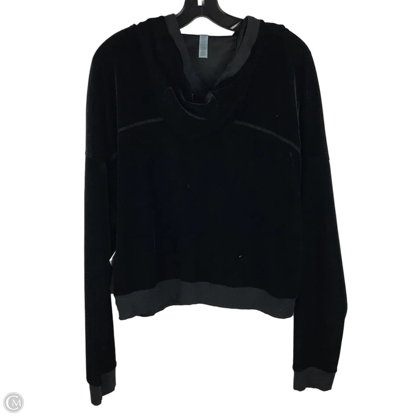 Athletic Sweatshirt Hoodie By Alo In Black, Size: L