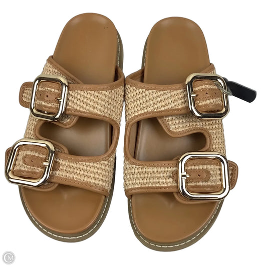 Sandals Flats By Universal Thread In Tan, Size: 7
