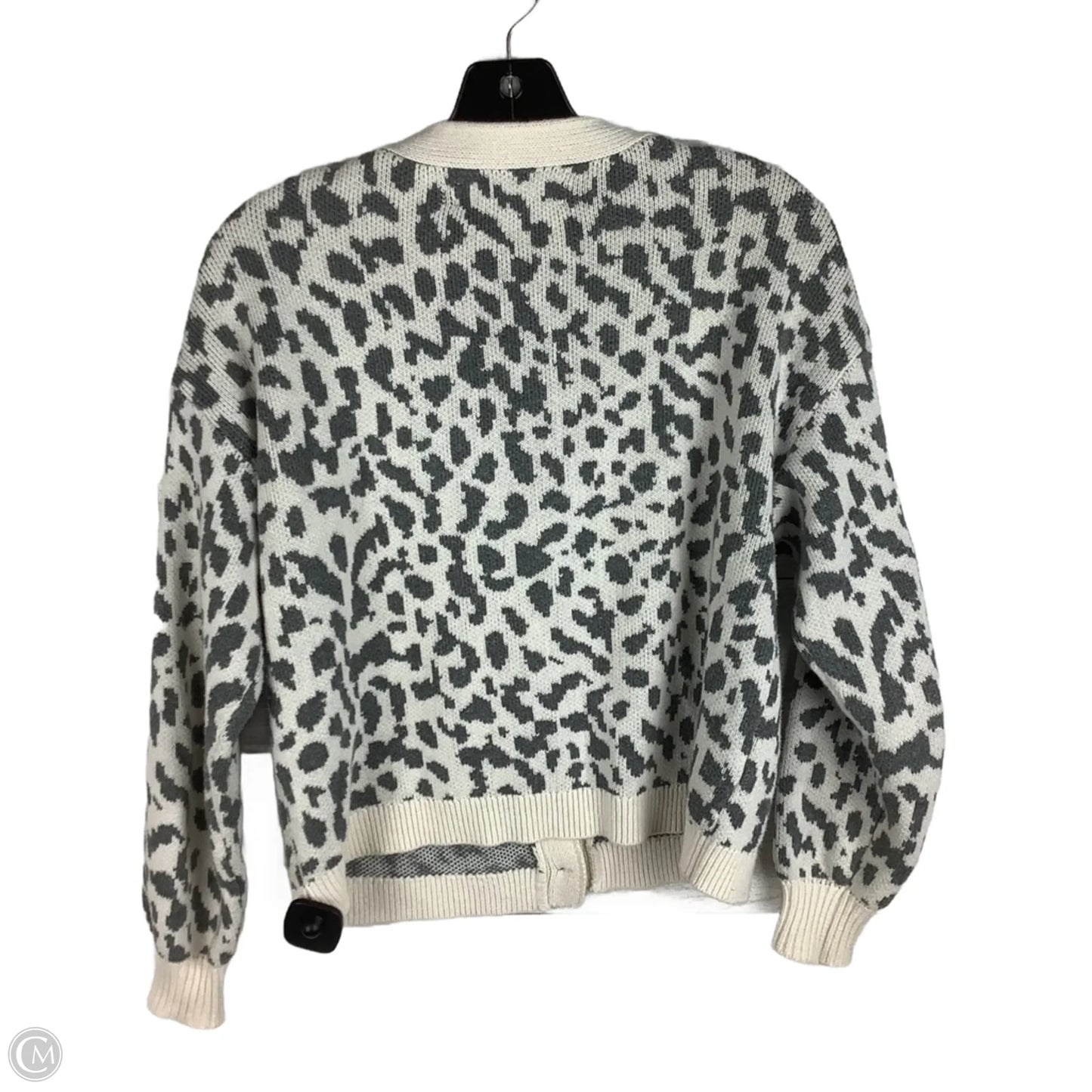 Sweater Cardigan By Loft In Animal Print, Size: Sp