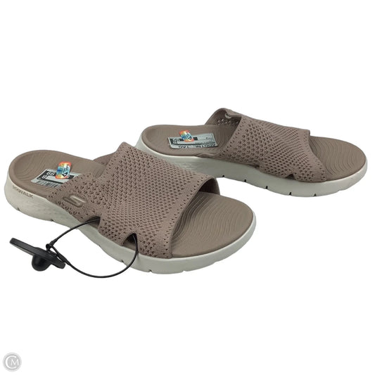 Sandals Flats By Skechers In Tan, Size: 9