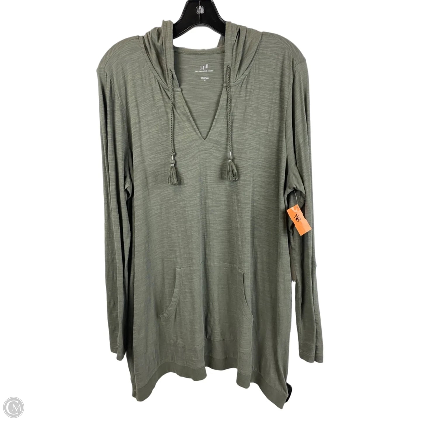 Top Long Sleeve By J. Jill In Green, Size: M