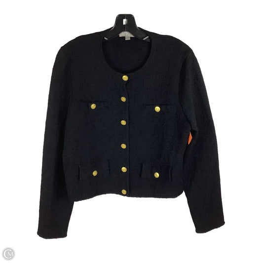 Sweater Cardigan By J. Crew In Black, Size: L