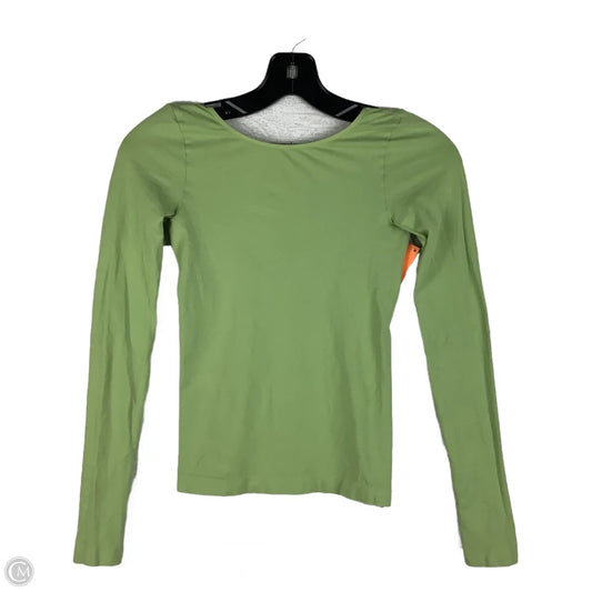 Top Long Sleeve Basic By Free People In Green, Size: Xs/S