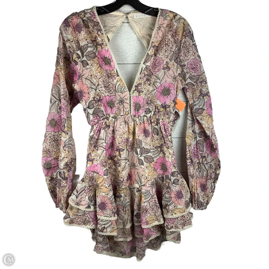 Dress Party Short By Karlie In Floral Print, Size: M