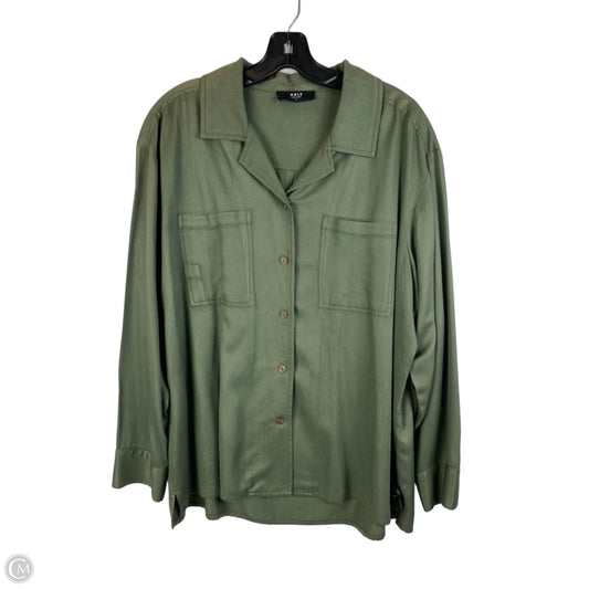 Top Long Sleeve By Able In Green, Size: Xl