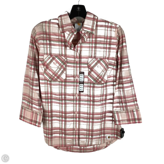 Top Long Sleeve By Carhartt In Pink, Size: M