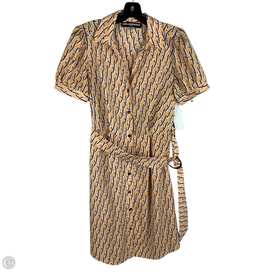 Dress Designer By Karl Lagerfeld In Orange, Size: 6