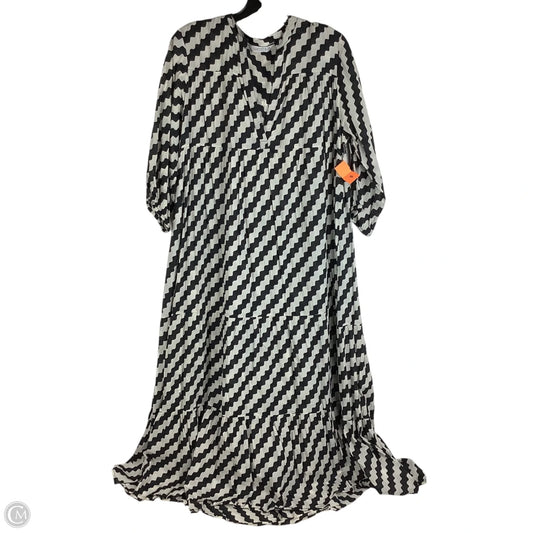 Dress Casual Maxi By Cmc In Black & Cream, Size: M