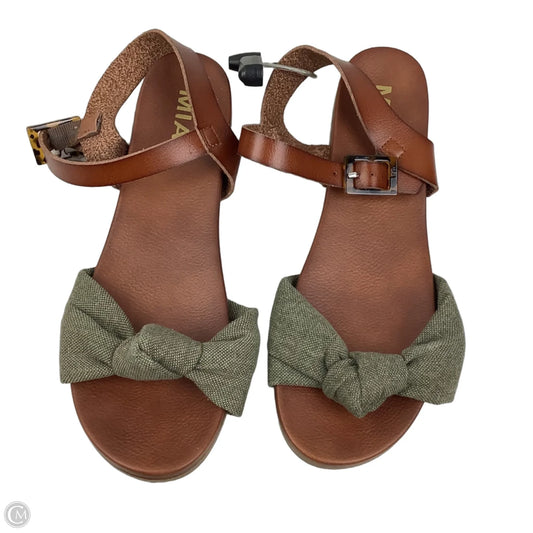 Sandals Flats By Mia In Tan, Size: 9