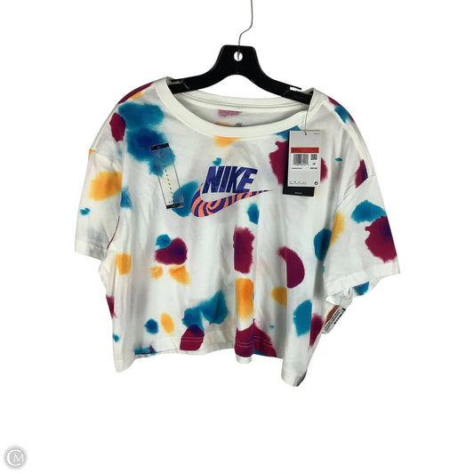 Athletic Top Short Sleeve By Nike Apparel In Multi-colored, Size: L
