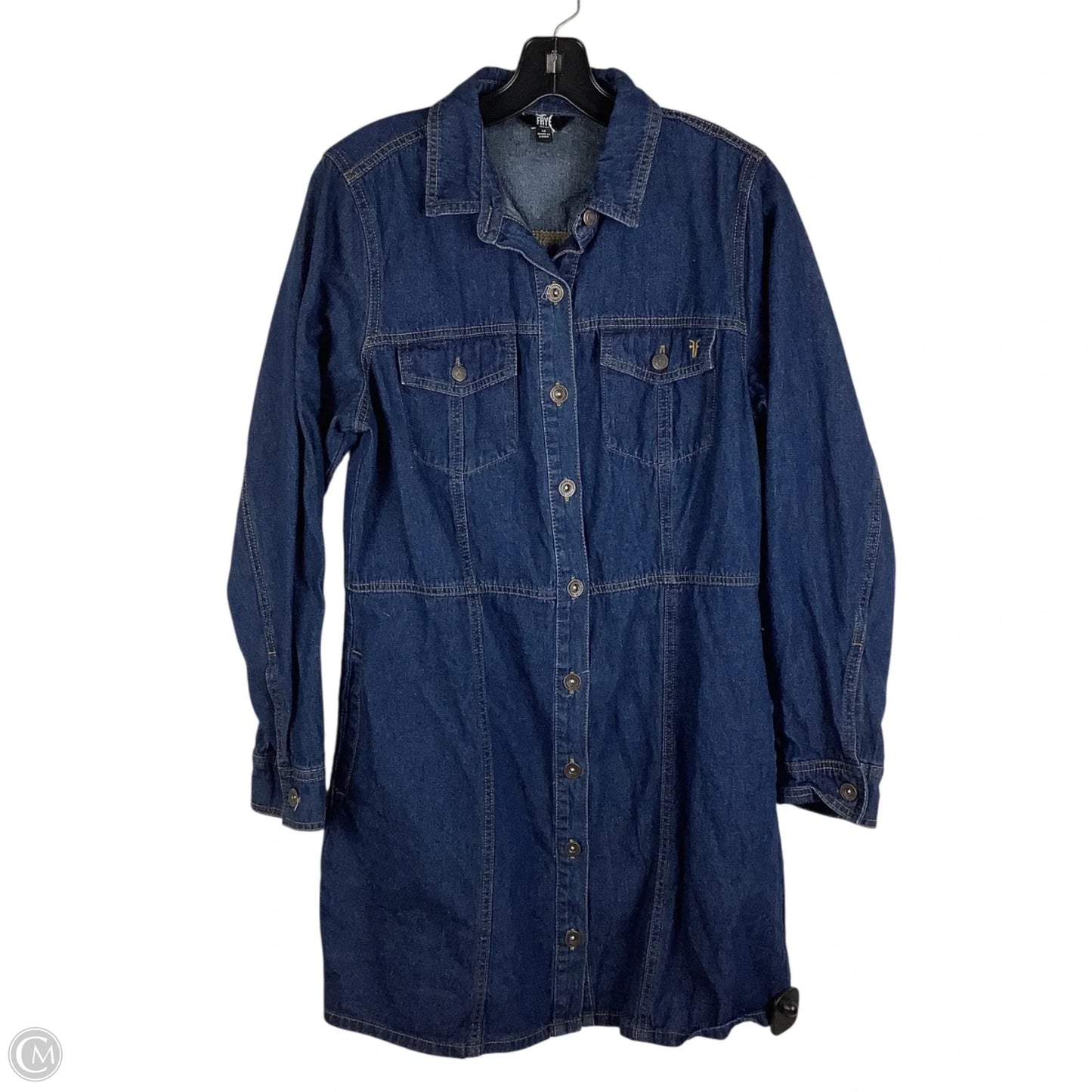 Dress Designer By Frye In Blue Denim, Size: M