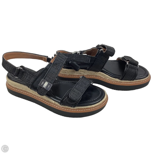 Sandals Heels Platform By Crown Vintage In Black, Size: 8