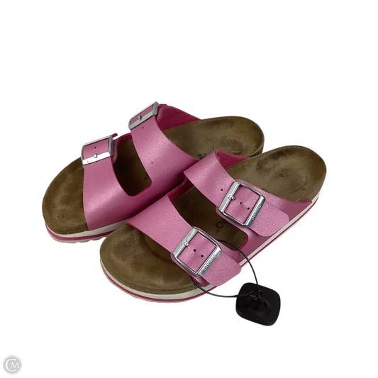 Sandals Heels Platform By Papillio In Pink, Size: 7 (38)