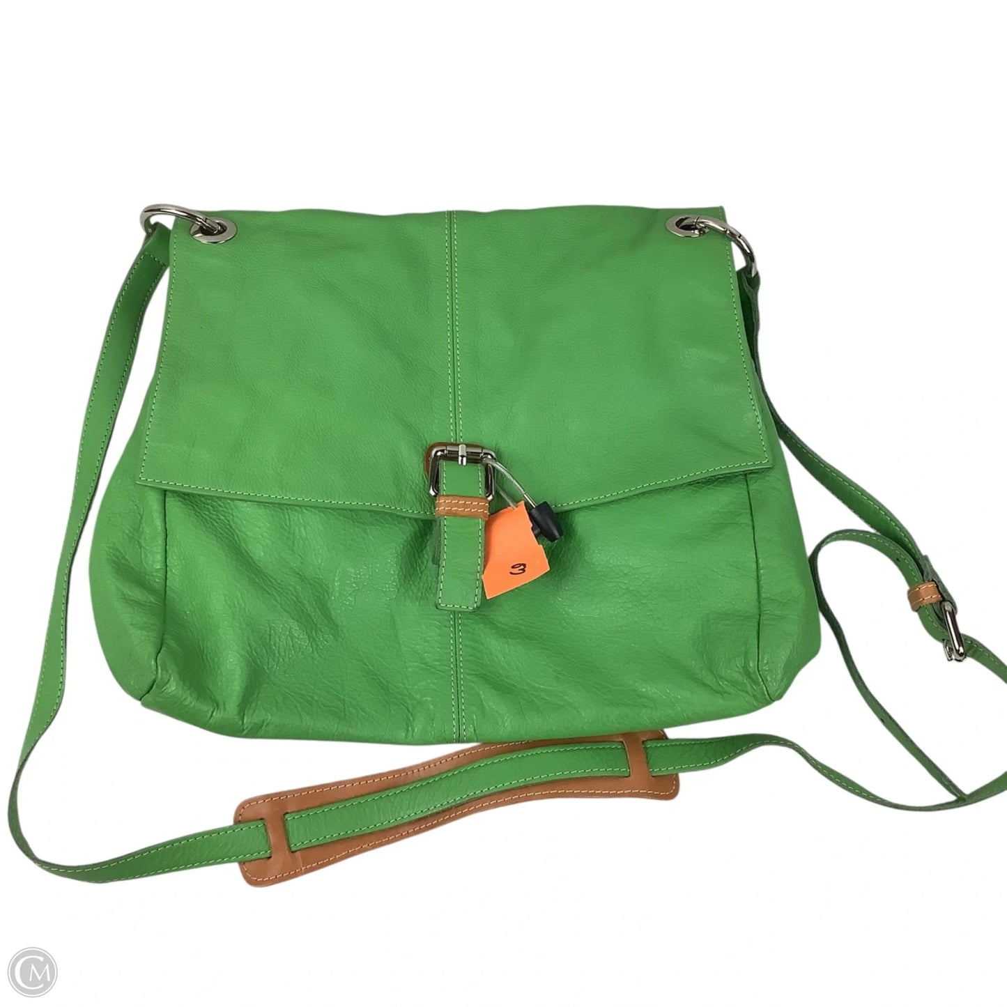 Handbag Leather By Cmc, Size: Medium